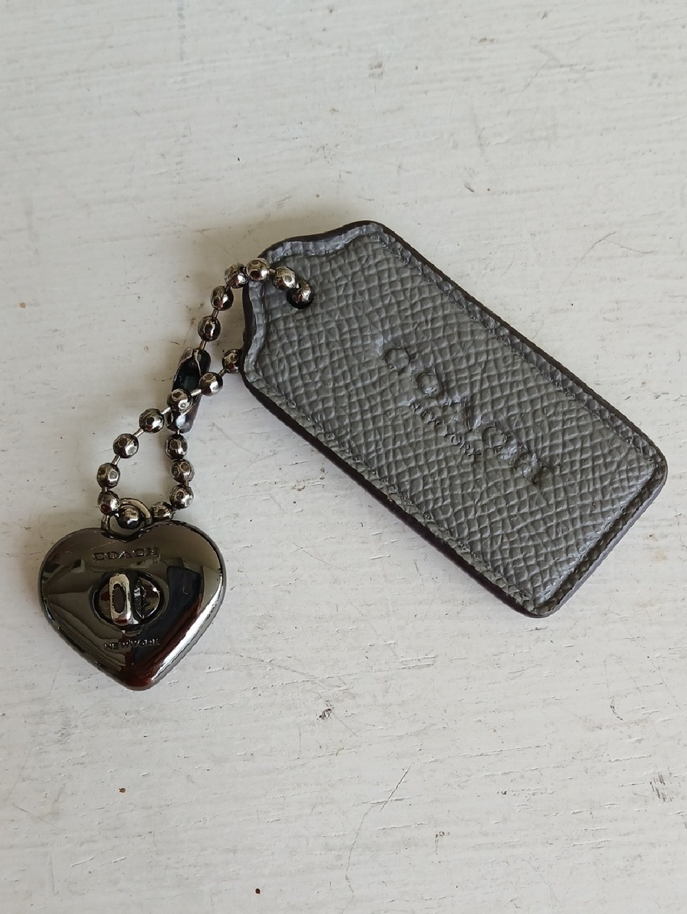Coach Leather Hang Tag Bag Charm - Picture 3 of 4
